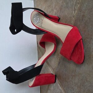 Vince Camuto Citriana Suede Chunky Heels